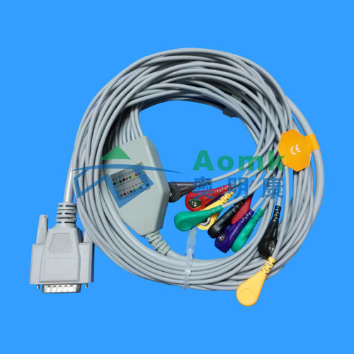 心电图电缆 - DB15-Snap - Shenzhen Aomingkang Electronic Co.,Ltd