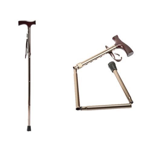 丁字把手行走拐杖 - KR927L - Zhenjiang Kangrui Rehabilitation Equipment Co., Ltd. - 可调高度 / 折叠