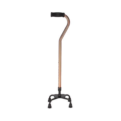偏置把手行走拐杖 - KR947 - Zhenjiang Kangrui Rehabilitation Equipment Co., Ltd. - 四脚 / 可调高度