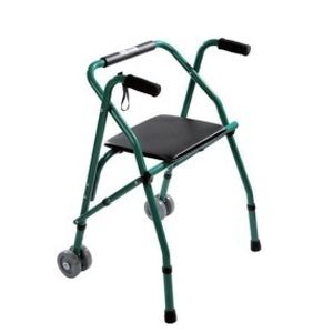 双轮助行器 - KR914 - Zhenjiang Kangrui Rehabilitation Equipment Co., Ltd. - 可调高度 / 带座椅 / 可折叠