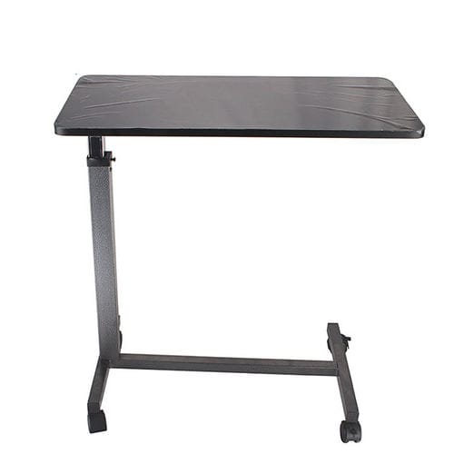 带滑轮床边桌 - KR572 - Zhenjiang Kangrui Rehabilitation Equipment Co., Ltd. - 可调高度 / 手动