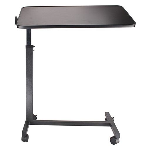 带滑轮床边桌 - KR573 - Zhenjiang Kangrui Rehabilitation Equipment Co., Ltd. - 可调高度 / 手动