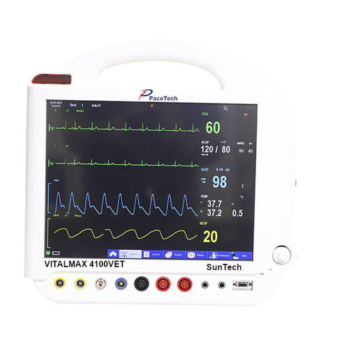 便携式病人监护仪 - VITALMAX 4100VET - Pace tech Medical - ECG / RESP / TEMP