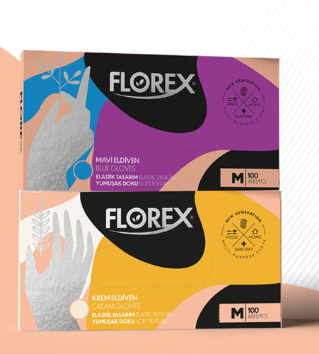 不含乳胶手套 - FLOREX  - Reflex - 清洗 / L / XL