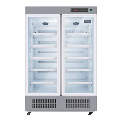 药店冷藏柜 - MC-4L1005 - Midea Biomedical Co.ltd - 用于疫苗 / 直立式 / 带滑轮