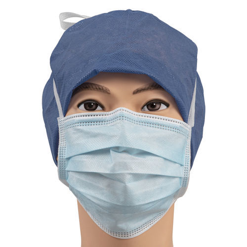 EN14683手术口罩 - 15701F - Zhejiang Lanhine Medical Products - 成人 / 50个每盒 / 蓝色