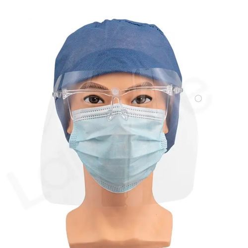 聚乙烯防护面罩 - Zhejiang Lanhine Medical Products - 聚碳酸酯 / 全脸面罩 / 成人
