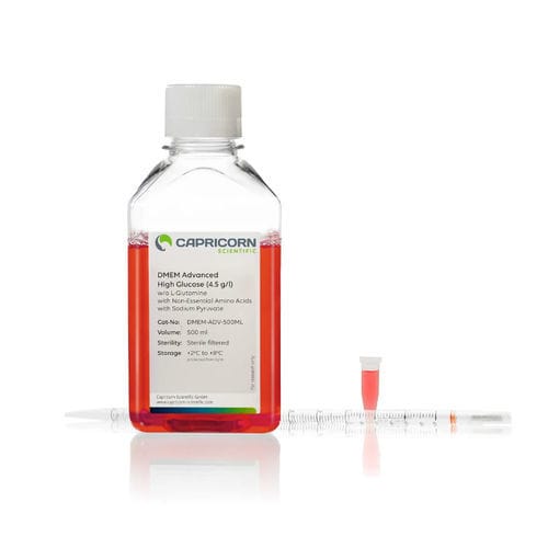 DMEM细胞培养基试剂 - DMEM-ADV-500ML - Capricorn Scientific GmbH - 用于细胞培养