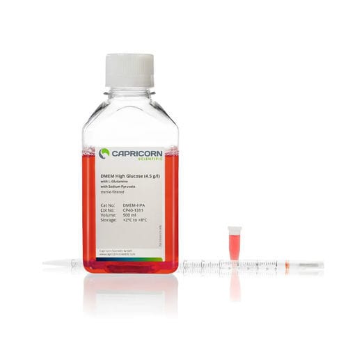 生长培养基试剂 - DMEM-HPA - Capricorn Scientific GmbH - DMEM细胞培养基 / 用于细胞培养 / 液体