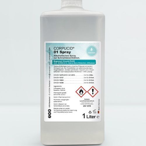 医用家具抗菌剂 - CORPUCID® 01 - IVN Nettetal & Unigema - 用于地板和表面 / 液体 / 1000毫升