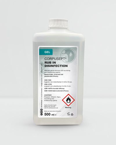 身体卫生抗菌剂 - CORPUSEPT® - IVN Nettetal & Unigema - 凝胶 / 500毫升 / 醇基