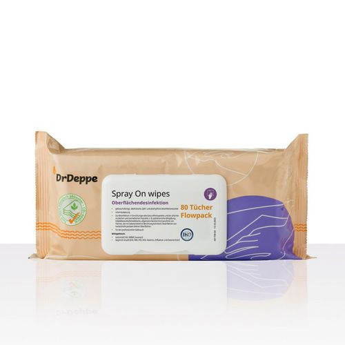 地板和表面清洁湿巾 - Spray On - Laboratorium Dr. Deppe - 80个