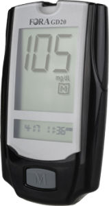 GDH-FAD血糖检测仪 - FORA GD20 - Links Medical Products Inc. - 用于医院 / 免调码