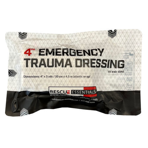 无菌绷带 - 4" Emergency Trauma - Rescue Essentials - 弹性 / 非粘性