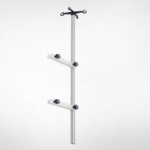 落地式输液架 - 3030.AK - Üzümcü Hospital Equipment - 4 个钩子 / 不锈钢 / 铝制