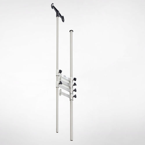 落地式输液架 - 3050.AA - Üzümcü Hospital Equipment - 2 个钩子 / 不锈钢 / 铝制
