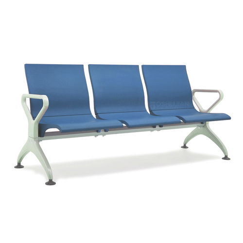 候诊室联排座椅 - SJ9075 - Foshan Oshujian Furniture Manufacturing Co., Ltd - 带扶手 / 带高椅背 / 三人座