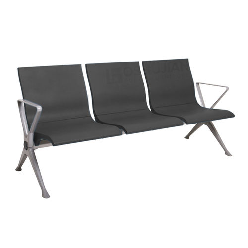 候诊室联排座椅 - SJ9075X - Foshan Oshujian Furniture Manufacturing Co., Ltd - 带扶手 / 带高椅背 / 三人座
