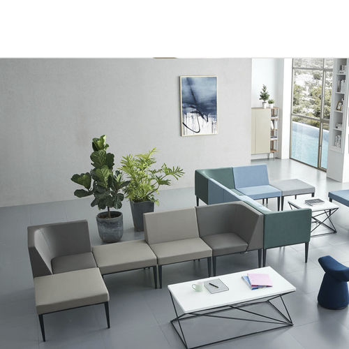 候诊室沙发 - SJ5202 - Foshan Oshujian Furniture Manufacturing Co., Ltd - 用于诊所 / 双人 / 三人座