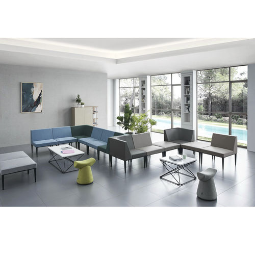 候诊室沙发 - SJ5202-3 - Foshan Oshujian Furniture Manufacturing Co., Ltd - 用于诊所 / 双人 / 三人座