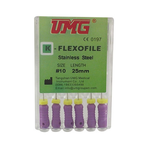 根管治疗牙科锉刀 - K-FLEXOFILE - Tangshan UMG Medical Instrument - 不锈钢 / 金刚石涂层