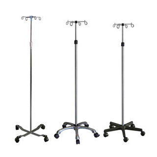 带滑轮输液架 - PS-SST17 - Hengshui Plus Medical Devices Technology Co., Ltd. - 4 个钩子