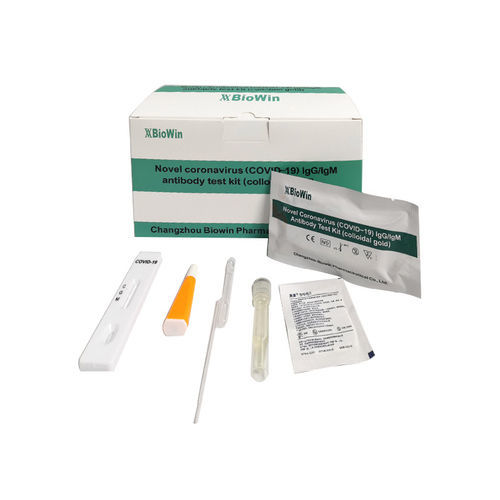 抗体快速诊断套装 - Changzhou Biowin Pharmaceutical Co., Ltd. - COVID-19新冠病毒 / IgG免疫球蛋白G / 免疫球蛋白M