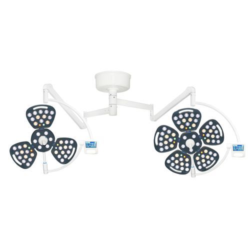 吊顶无影灯 - FY-5+3A - Jiangsu Fuyou Medical - LED / 用于手术室 / 2臂式