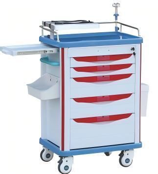 急救推车 - FY-ET009H - Jiangsu Fuyou Medical - 不锈钢 / 塑料 / 带托盘