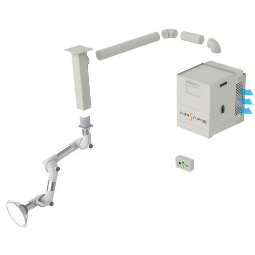 气溶胶真空吸尘器 / 牙科诊所 - VX400F - Airsafe - 移动式 / 带过滤系统