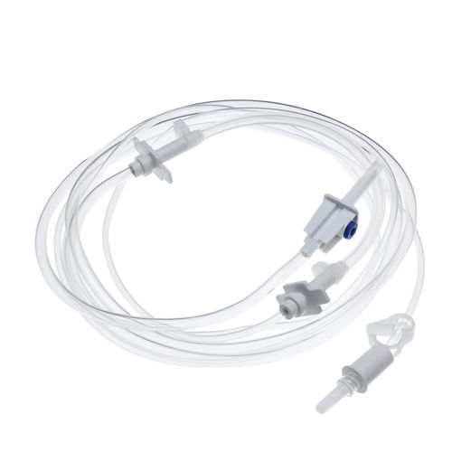 聚氯乙烯输液器 - BQIVT01 - BQ+ Medical - 带Y型连接器 / 带滴水室 / 配有不含乳胶的部件