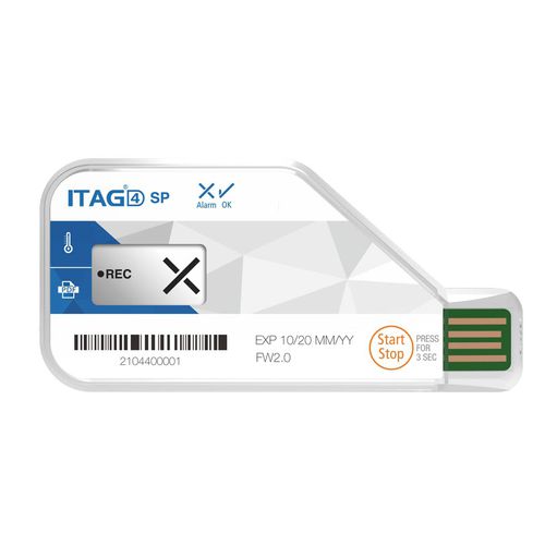 温度数据输入器 - ITAG 4 SP - DGP Intelsius GmbH - 用于药品 / 用于热敏产品 / 用于生物样本