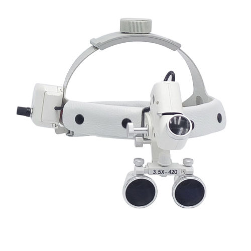 牙科医用头灯 - FOSHAN AKOS MEDICAL INSTRUMENT CO.,LTD - LED式 / 用于双筒放大镜