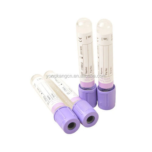 EDTA采样管 - YK-001 - Cangzhou Yongkang Medical Devices Co., Ltd. - 用于诊断 / 圆柱 / 血液总量