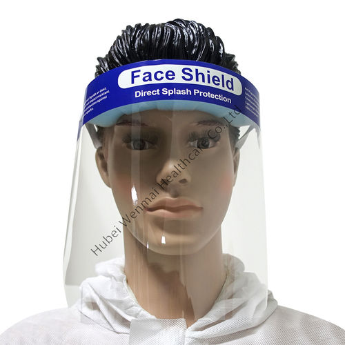 聚乙烯防护面罩 - WM-FS01 - Hubei Wenmai Healthcare - 全脸面罩 / 成人 / 蓝色