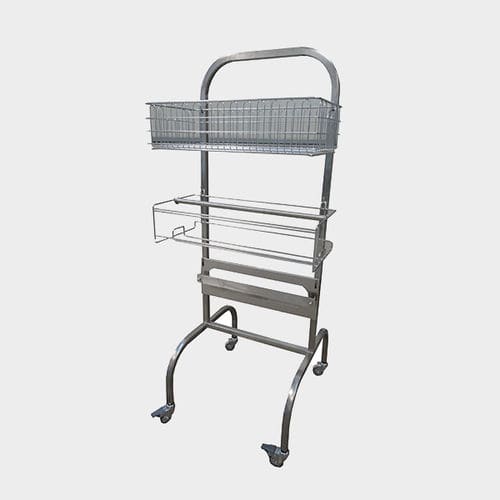 医用推车 - Rinox S.r.l. - 清洁 / 不锈钢 / 带容器