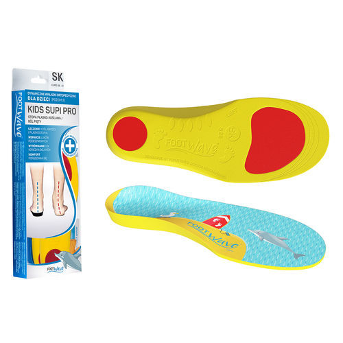 带脚跟垫矫正鞋垫 - Supi Pro - FootWave™ - 带足弓垫 / 儿科 / 平足