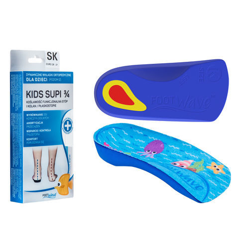 四分之三矫正鞋垫 / 带脚跟垫 - SUPI - FootWave™ - 儿科 / 平足