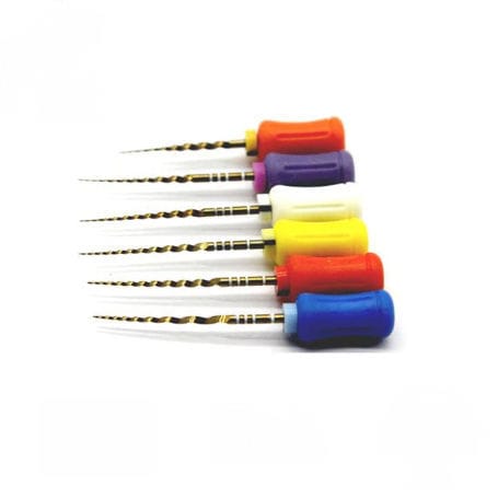 手动牙髓锉刀 - Protaper Gold - Shenzhen Belident Medical Equipment Co.,Ltd - 用于根管治疗 / 钛镍