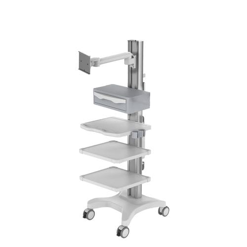 内窥镜推车 - Surgical trolley - Endoso Life Technology - 搁板 / 移动式