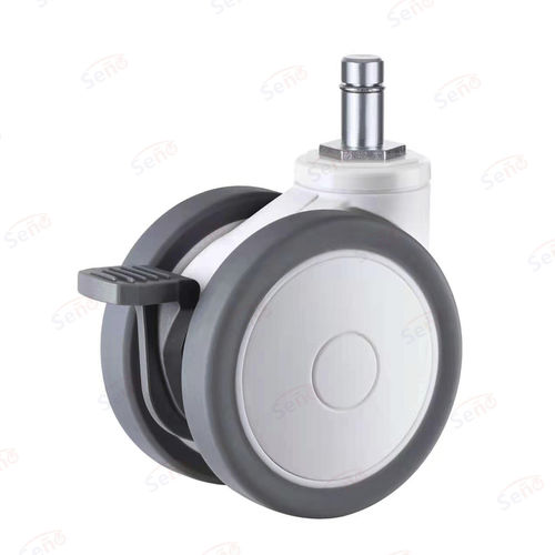 医疗推车轮子 - ME04-03D-100TPRG - Zhongshan Seño Casters and Wheels Man Co.,Ltd - 带制动装置 / 旋转