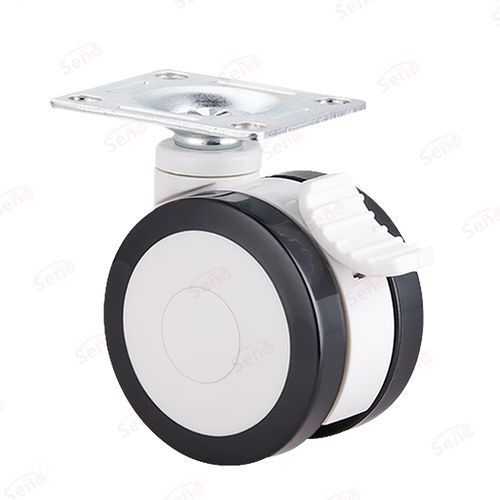 聚丙烯轮子 - ME01-01D-75PUB - Zhongshan Seño Casters and Wheels Man Co.,Ltd - 带制动装置 / 旋转
