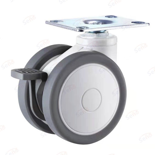 医疗推车轮子 - ME04-01D-100TPRG - Zhongshan Seño Casters and Wheels Man Co.,Ltd - 带制动装置 / 旋转