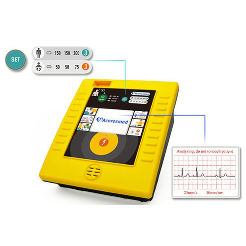 半自动体外除颤器 - A112 - Acoresmed.co.ltd - 带ECG监护仪 / 双相 / 防水