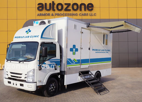 实验室移动医疗车 - Isuzu NPR 75 - AUTO ZONE ARMOR AND PROCESSING CARS L.L.C - 卡车 / 柴油 / 机械式