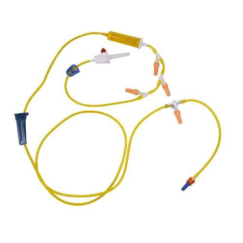 化疗输液器 - CHD series - Cair LGL SA - 带Y型连接器 / 带光线电防护 / 带龙头阀