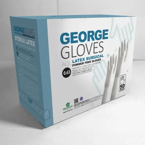 乳胶手套 - GEORGE - Pentavest Holdings Sdn Bhd - 手术 / 无菌 / 50个每盒