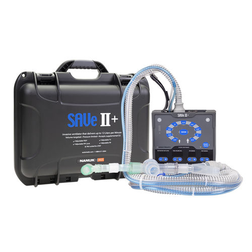 重症监护呼吸机 - SAVe II+ - Safeguard Medical - 成人 / 非侵入性 / 手持式