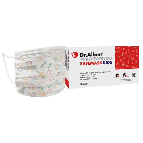 II型手术口罩 - Dr.Albert® - Techtex Ltd Romania - 聚丙烯 / 无玻璃纤维 / 儿科