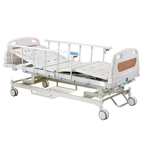 医院病床 - HQ-S303AZL - Zhongshan Hanqi Medicalequiment Technology - 手动 / 带滑轮 / 4分区式